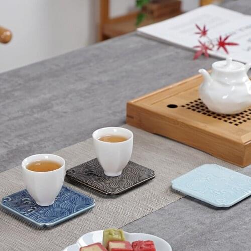 Xiangyun HAILANG Coaster Small Ceramic Tea Cup Support Tea Ceremony Kung Fu Tea Set Insulation Pot Dining Mat Chinese Style