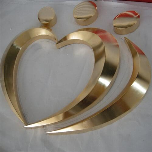 Factory Outlet Outdoor 3D gold color stainless steel logo, rose red gold color 3D sign, 3D metal logo, business shop signs