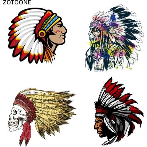 ZOTOONE Iron on Cool Skull Pathes for Clothing DIY Handmade Heat Transfers Print on T-shirt Dresses Washable Stickers G