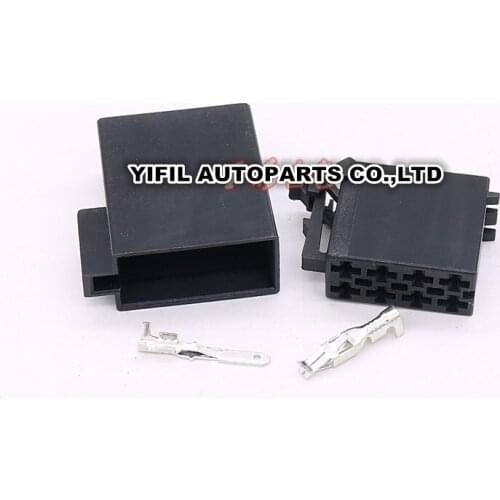 10sets/lot 8 Pin/Way Male Female CD Audio Connector Plug For VW