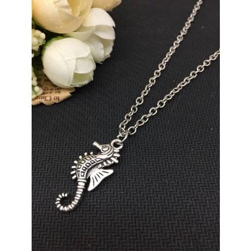 2018/Fashion Hot Style Glamorous Alloy Pendant Seahorse Necklace, Mens and Womens Necklace Jewelry