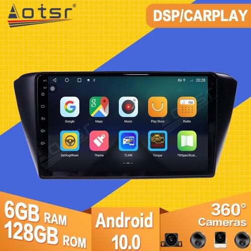 For Skoda Fabia 2015 2016-2019 Android 10 Car Tape Radio Recorder Multimedia Player Stereo GPS Navi Video PX6 Head Unit No 2 din