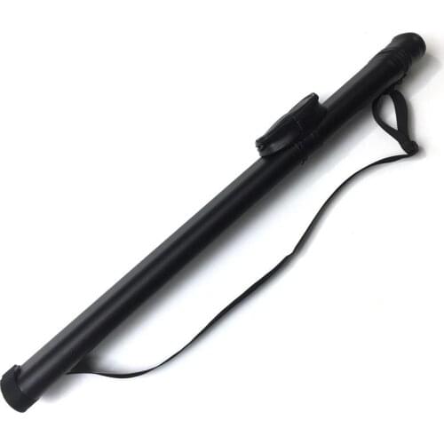 Hard Pool Cue Stick Carrying Case Billiard Canister 2 Holes 1 Butt+1 Shaft Black Snooker & Billiard Accessories