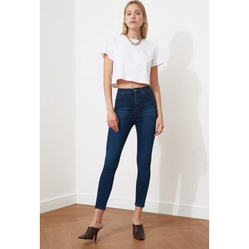 Womens High Waist Mom Jeans Pants Casual Stylish Fashion 2021 New Navy Blue Design Jeans Casual Summer Winter Season Street Party jeans Women