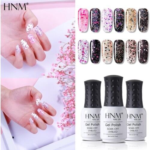 HNM 8ML Gel Nail Polish Soak Off Bewitching Beauty Theme UV LED Manicure Semi Permanent Hybrid Varnish Stamping Enamel Gellak
