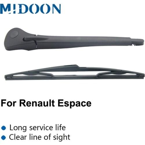 MIDOON Wiper 14" Rear Wiper Blade & Arm Set Kit For Renault Espace IV MK 4 2003- 2014 2013 Windshield Windscreen Rear Window