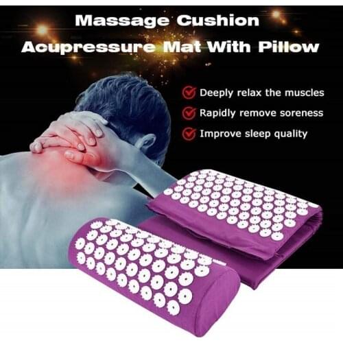 Yoga Acupressure Massage Mat Acupressure Mat Massage Relieve Stress Back Body Pain Spike Cushion Yoga Acupuncture Mat