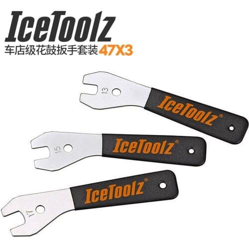 IceToolz Ice Toolz Bicycle 47X3 13/15/17mm Cone Wrench Set Bike Repair Tools