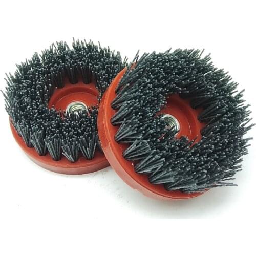 New 1pcs OD110mm * M14 Abrasive Wire Antiquing Brush Wood Furniture Stone Polishing Wheel for Dirll Polisher