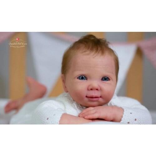 NPK 21inch Reborn supply Doll kit Fleur Sweet face Fresh color soft vinyl kit