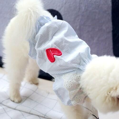 Dog Clothes Lace Doll Shirt Pets Outfits Warm Clothes for Small Dogs Costumes Coat Jacket For Summer Puppy Shirt Dogs