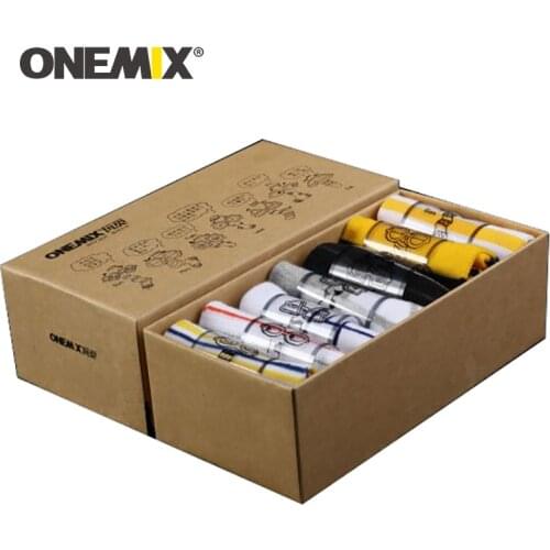 ONEMIX Comfortable Casual Men Women Cotton Socks Simple Striped Outdoor Sport Training Week Socks 7 Pair On Random Free Shipping