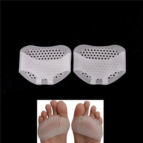 Anti Slip-resistant Metatarsal Foot Pad Forefoot Pad Soft High Heel Shock Absorption Silicone Gel Toe Pads Feet Pain Health Care