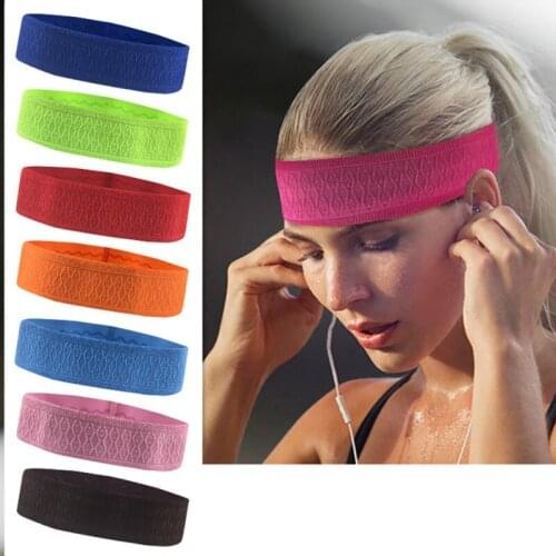 Universal Unisex Sport Sweatband Headband For Yoga Basketball Gym Stretch Head Hair Band 8 Colors Flower headband Retro