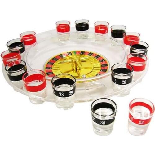 RS-002 New Roulette Drinking Game with Casino Spin Shot Glass Party Fun Game