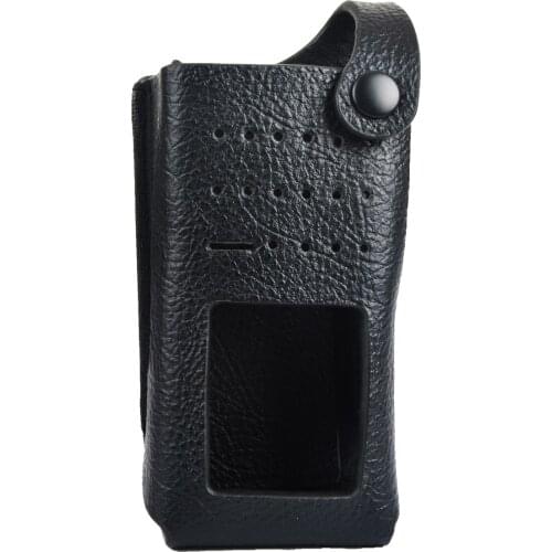 Cowhide Leather Protective Sleeve Bag Case for Motorola XIR P6600 P6620 P8268 P8260 Walkie Talkie Two Way Radio