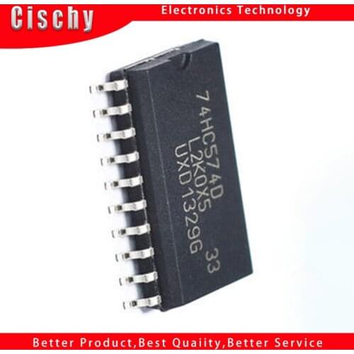 10pcs/lot 74HC574D 74HC574 SOP-20 7.2MM In Stock