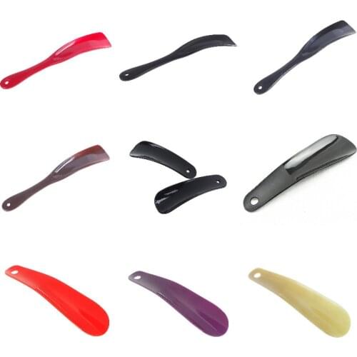 2pcs/1pc Flexible Unisex Short/Long Handle Shoe Horns Wood Horn Spoon Shape Shoehorn 8.5cm/16cm/18.7cm/11cm/19.5cm