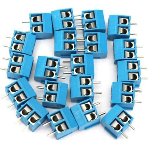 20PCS KF300 2P 3P 5.0mm (0.197")Pitch Rohs Compliant Round Pin PCB Screw Terminal Block Connector Wire Connector