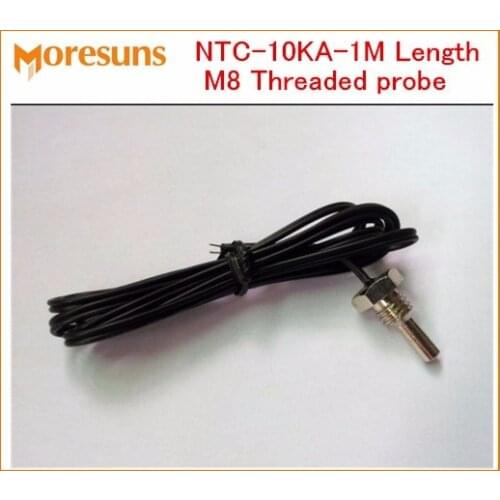 Free Ship 5pcs/lot NTC-10KA-1M Length M8 Threaded probe NTC 10K B=3435 1% T1-03 NTC Temperature Sensor