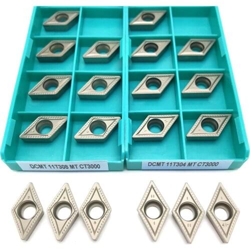 20pcs Cermet insert DCMT11T302 FA numerical control blade finishing DCMT 11T302 original cermet blade External turning tool