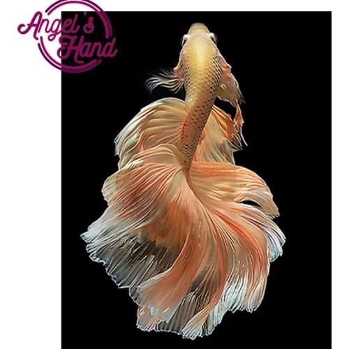 Fish,5D,DIY,Diamond Painting,Needlework,Embroidery,Cross Stitch,Round&round Resin Rhinestone,Decoration,Crafts,Full,Art,Animal