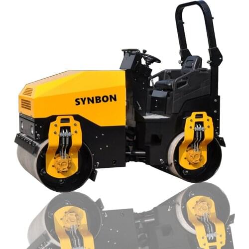 SYNBON SY203H 3TON Full hydraulic driving double steel wheel vibratory roller 3 ton concrete road compactor asphalt roller
