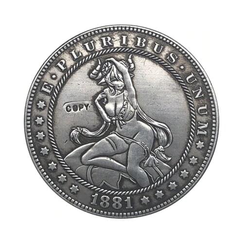 Hobo Nickel 1881-CC USA Morgan Dollar COIN COPY Type 132