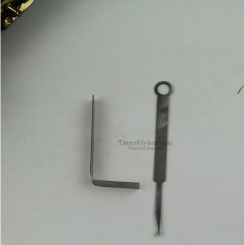 2pcs Sax Repair Tools debugging hook spring pin spring strength
