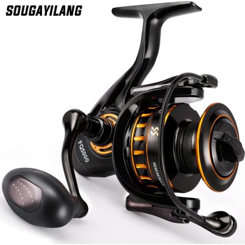 Sougayilang New Spinning Fishing Reels 5.2:1 Gear Ratio 12+1BB Saltwater Reel 8kg Max Drag Fishing Reel for Carp Feeder Fishing