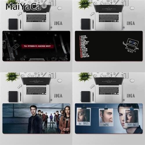 MaiYaCa Top Quality 13 Reasons Why Office Mice Gamer Soft Mouse Pad Free Shipping Large Mouse Pad Keyboards Mat