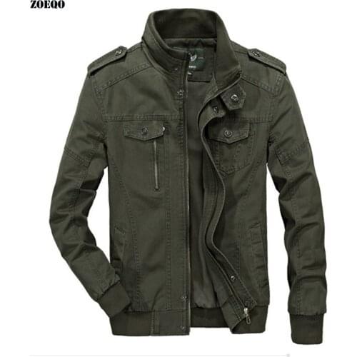 Men Military jackets and coats Bomber Jackets Jaqueta Masculina Casual jacket men Autumn Cotton plus size