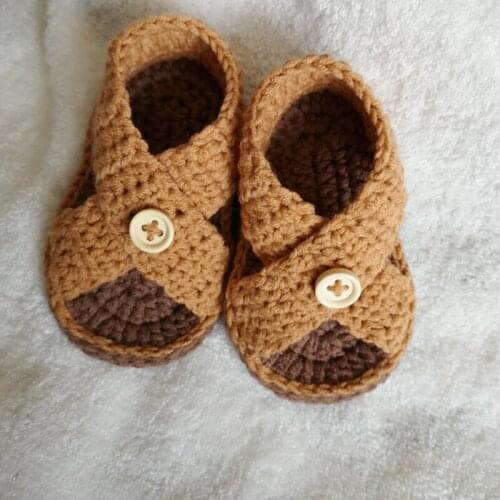 QYFLYXUE handmade babyshoes newborn Baby walking shoes, open-toed sandals, stylish shoes
