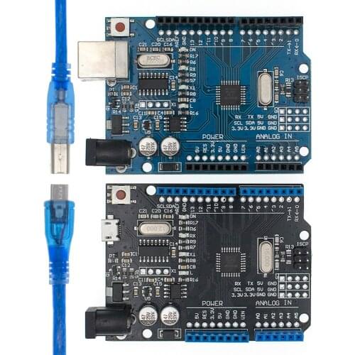 UNO R3 CH340G+MEGA328P SMD Chip 16Mhz For Arduino UNO R3 Development board USB CABLE ATEGA328P One set