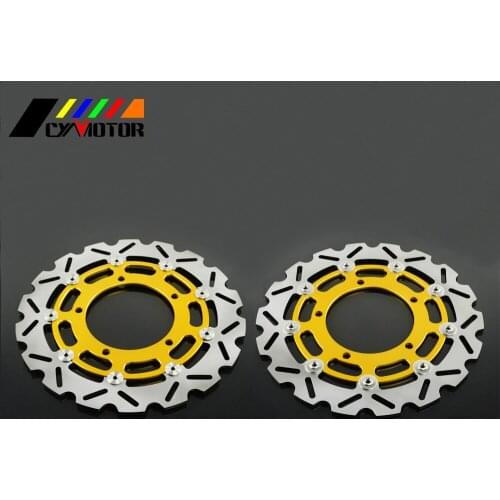 2PCS Motorcycle Floating Brake Discs Rotor For SUZUKI GSR400 GSR600 DL650 GSF650 GSR750 DL1000 GSF1200 GSF1250 GSX1250 GSX1300