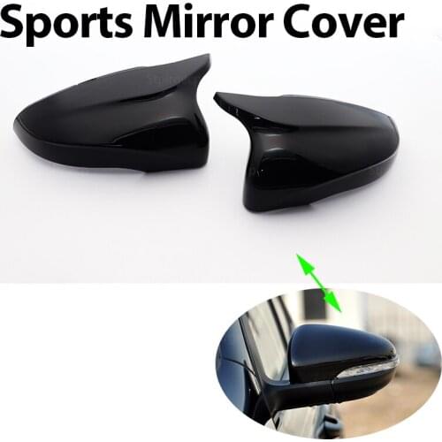 Replacement Bright Black Sport Styple High Quality ABS for Volkswagen VW Golf6 Golf6 MK6 08-12 Touran 11-14 Mirror cover Cap