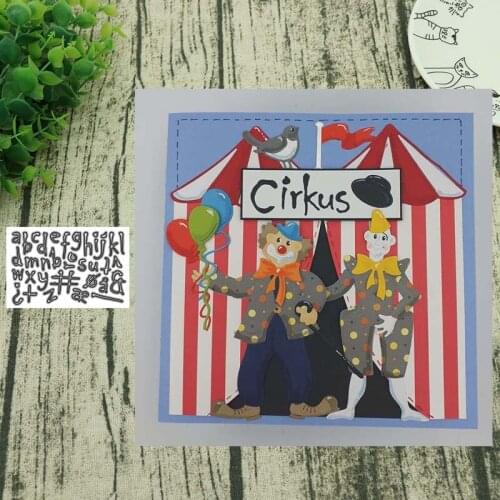 Lowercase english letters metal cutting dies Stencil Scrapbooking Photo Album Card Paper Embossing Craft DIY