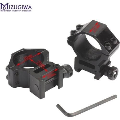 Tactical Airsoft Hunting High Scope Mount 30mm Ring Weaver Picatinny 20mm RIS Rail For Optics sight Ring Mount Pacatinny Rail