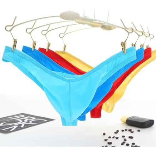 New Contton Underwears Men Sexy Mini Briefs Low rise Smooth Nylon Male Underwear Briefs Brave Person
