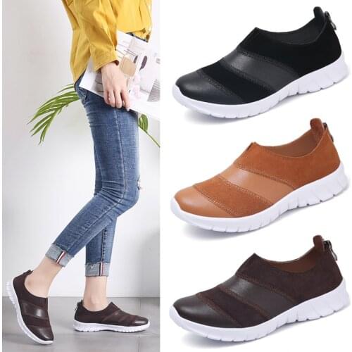 Women Flats Shoes Black Fashion Walking Shoes for Woman Casual Shoes Ladeis Slip-on Soft Loafers