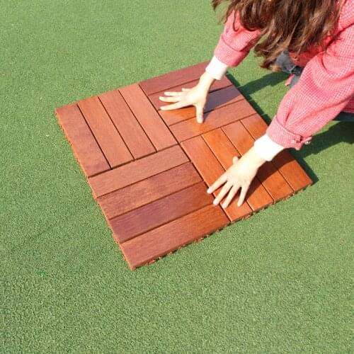High-grade 1box 11pcs 30x30cm Waterproof balcony floor outdoor floor tiles wooden floor tiles garden floor