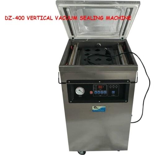 DZ-400 Vertical vacuum sealer machine commercial food vacuum packager meat seafood packaing machine