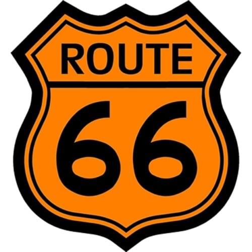 Waterproof Highway Sign Route 66 Car-Sticker Automobiles Motorcycles Window Bumper Laptop Vinyl Decal PVC Decorative Goods