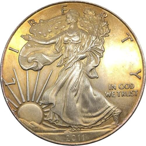 United States 1 Dollar American Silver Eagle Bullion Coin 2011 2011 s 2011 w Plated Silver Commemorative Coin Copy coin