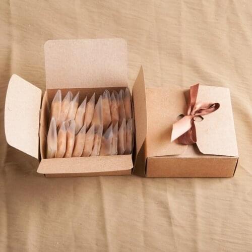 10pcs/lots paper box gift Kraft boxes with ribbon,wedding favor boxes baby shower favor boxes party gift boxes