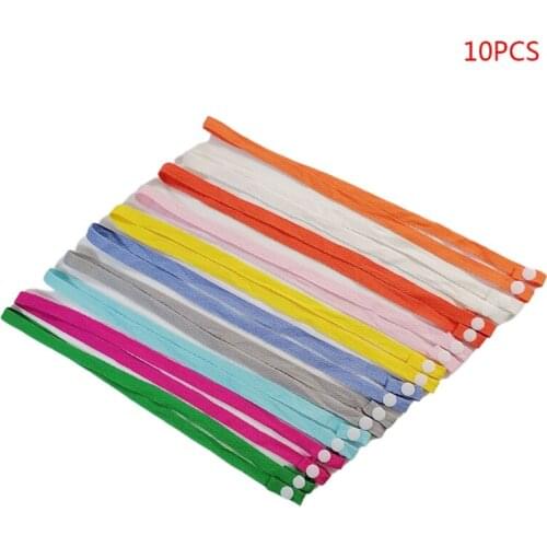 10Pcs/Pack Mouth Mask Soft Cotton Lanyard Extender with Buckle Ear Saver Holder