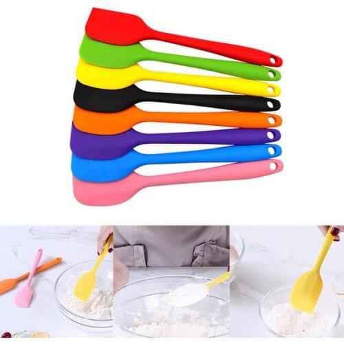 2pcs Kitchen Silicone Cream Butter Cake Spatula Mixing Batter Scraper Brush Butter Mixer Cake Brushes Baking Tool Kitchenware