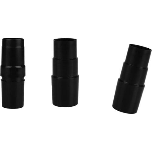 3 X Vacuum Cleaner Brush Nozzle Hose Connector Adapter 32mm Inner Dia. Black