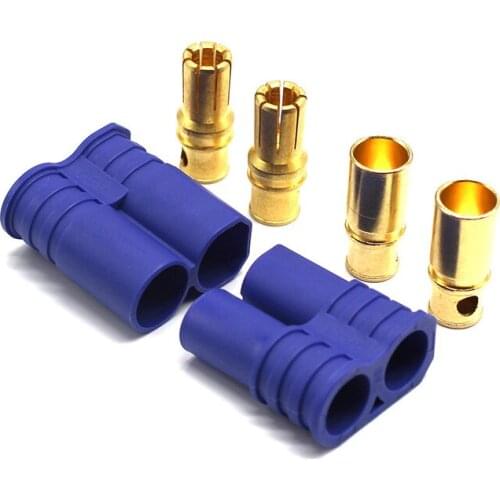 5 / 10 / 20 / 50 Pairs EC8 Connector 8.0mm Banana Plug Bullet Gold Connector Female Male for RC ESC LIPO Battery/Motor