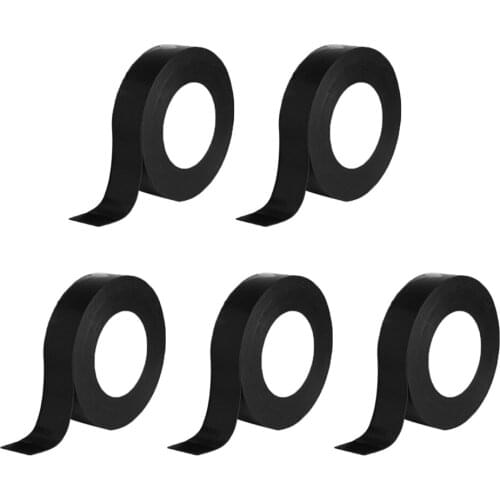 5pcs 22mm*4.5m Rubber High Voltage Electrical Self-adhesive Insulation Tape Rubber Black 2020 new